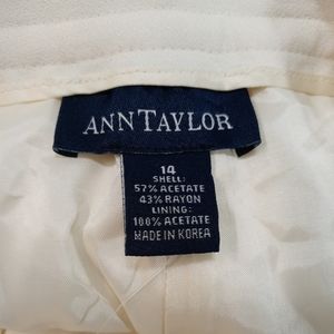 Ann Taylor size 14 color beige straight leg new whit tags